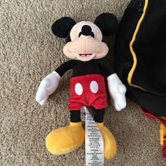 Disney Plush Backpack - Mickey Mouse Doll - Picture 5 of 7